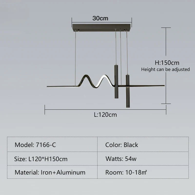 suspension moderne à led au design minimaliste élégant