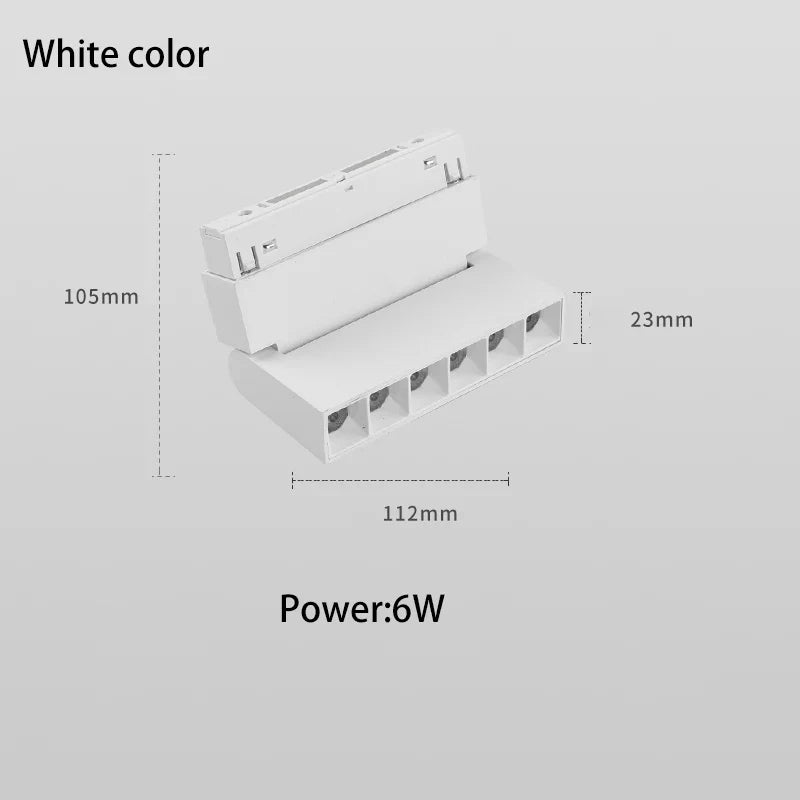 rails d'éclairage magnétiques led à intensité variable spot zigbee cob