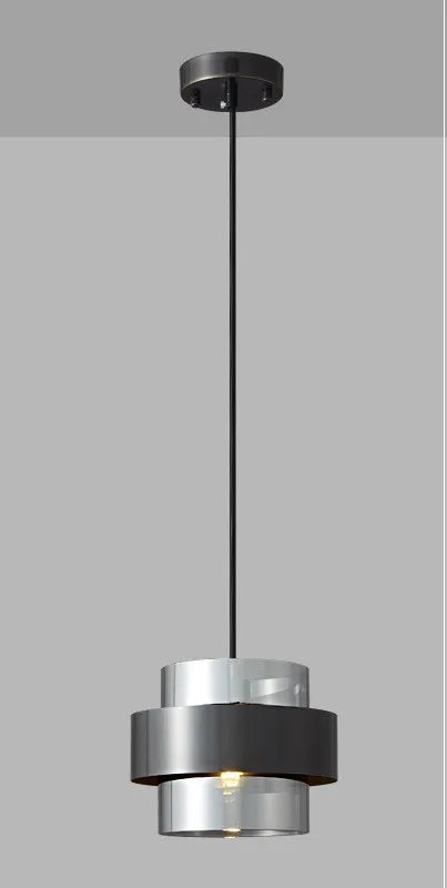 lustre led élégant nordique en verre doré pour décoration intérieure