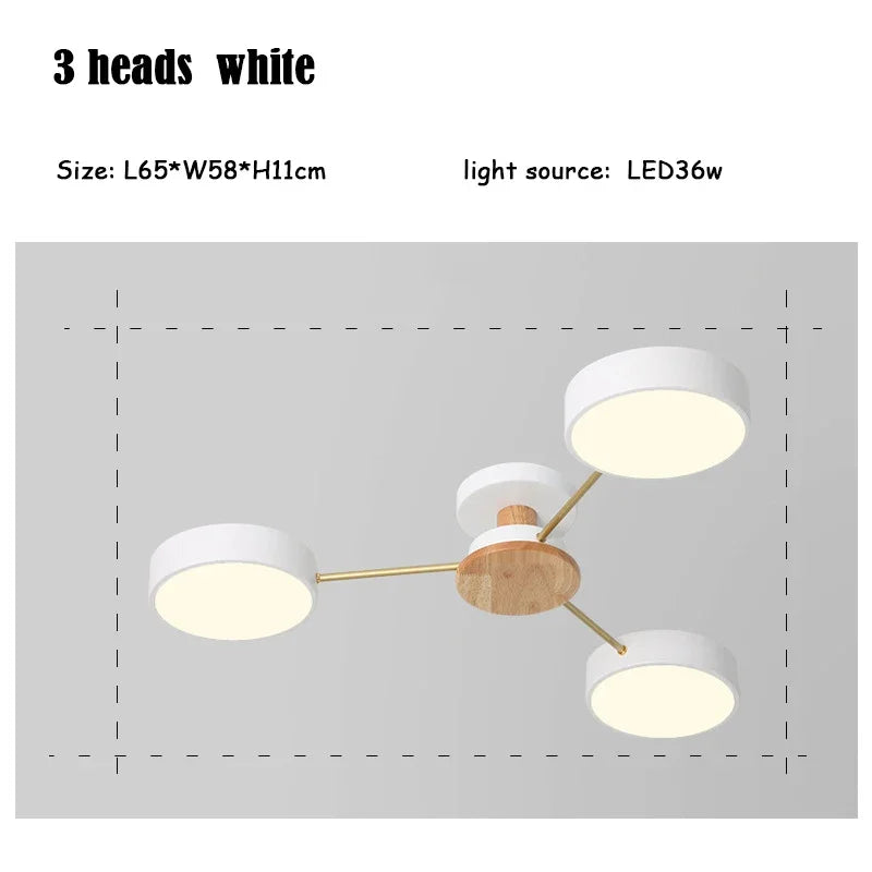 plafonnier moderne créatif pour décoration intérieure en led