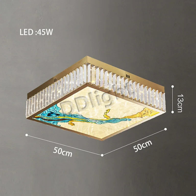 luminaire art déco led dimmable doré