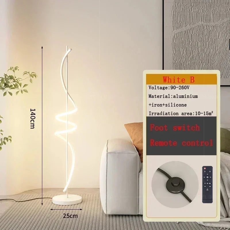 Lampadaire LED moderne décoration de la maison lumière 140 cm ligne luminaire canapé coin chambre salon salle d'étude éclairage intérieur Lustre