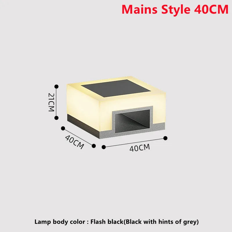 lampe solaire led étanche pour extérieur et jardin