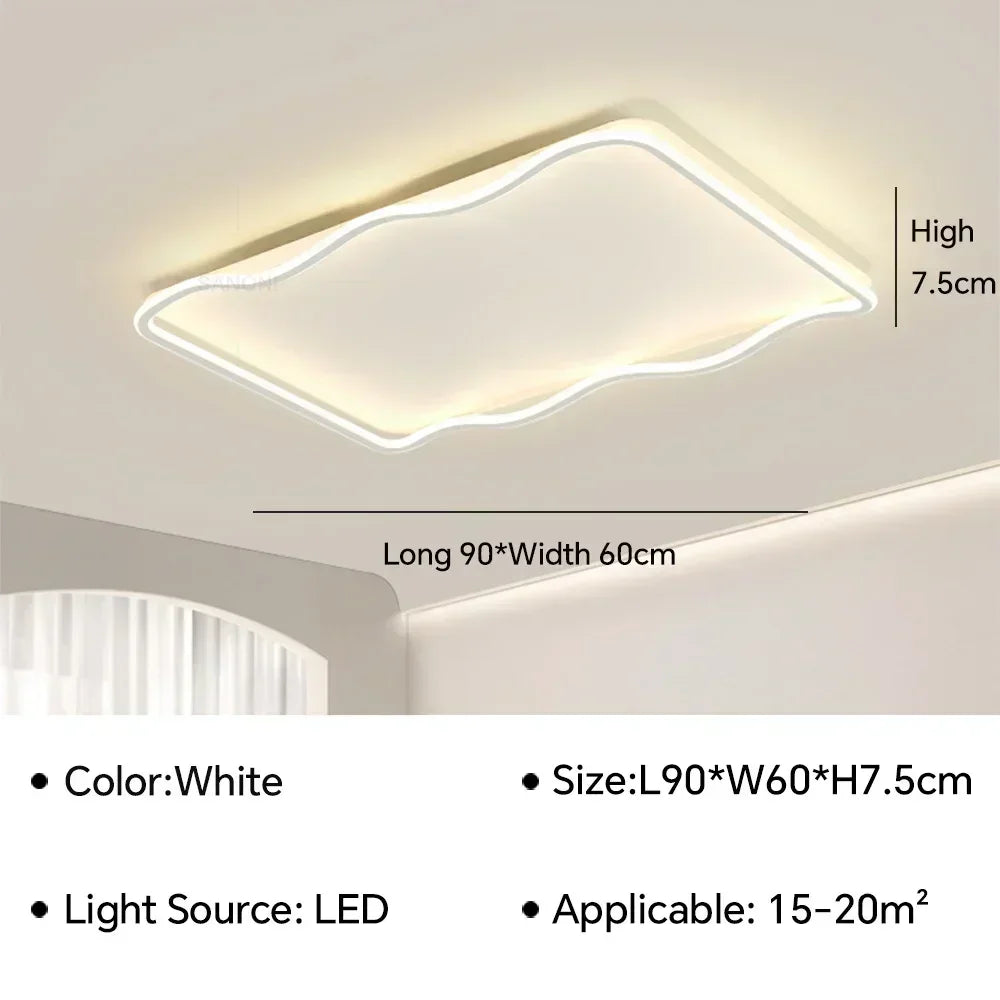 plafonnier moderne à leds pour éclairage intérieur décoratif