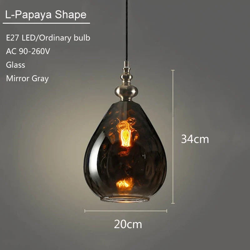 suspension en verre moderne pour décoration intérieure élégante