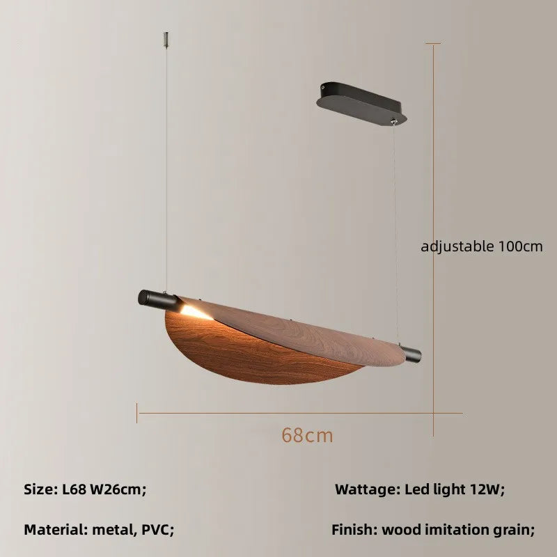 applique murale led style wabi sabi grain de bois minimaliste japonais
