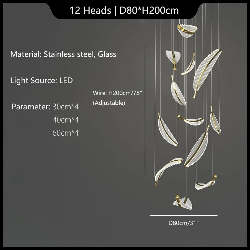 lustre suspendu en verre design pour intérieur élégant