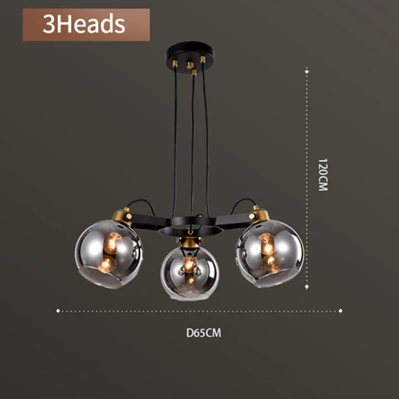 lustre nordique simple et luxueux pour éclairage intérieur