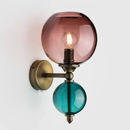 applique murale en verre coloré moderne pour intérieur créatif