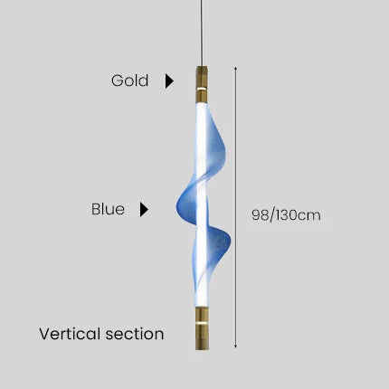 suspension design nordique tube lumineux pour intérieur décoratif