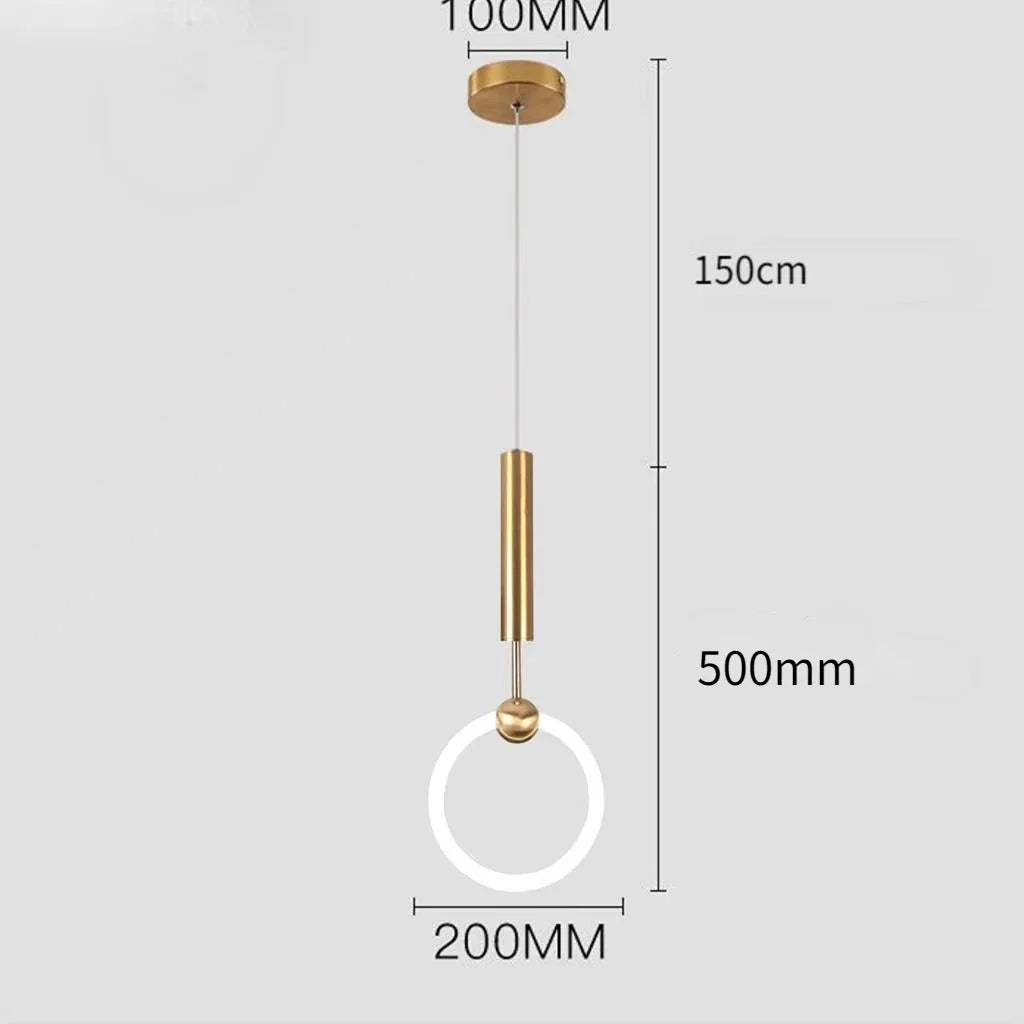 suspension design nordique moderne imperméable led décorative