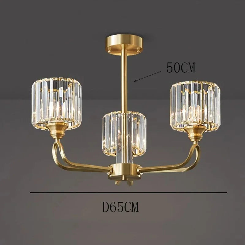 Luxury Home DecorationPendant Lights Crystal Living Room Chandelier, Bedroom Pendant Lamp Ceiling Light Indoor Lighting