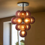 lustre moderne en verre design créatif pour décoration intérieure