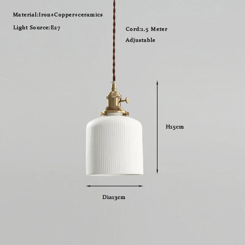 suspension moderne réglable en laiton pour intérieur rustique
