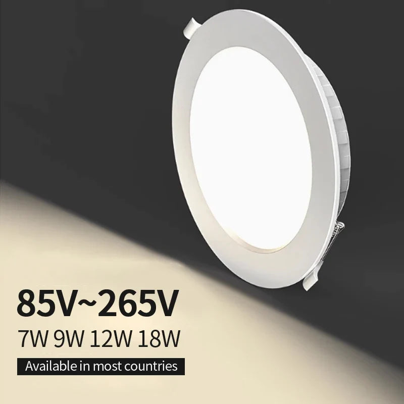 plafonnier led intégré haute luminosité tension universelle multinationale