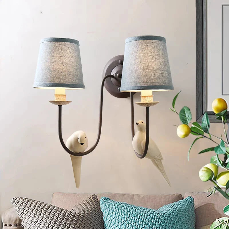 suspension vintage nordique design oiseau pour restaurant café