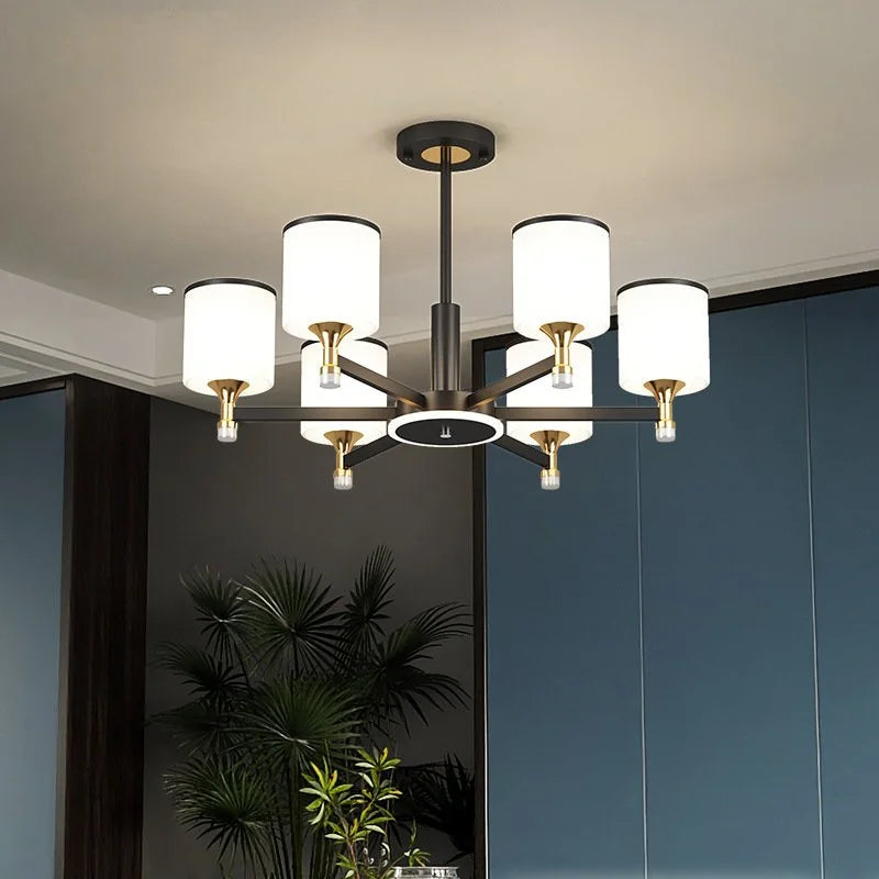 lustre moderne en led pour décoration intérieure élégante et luxueuse