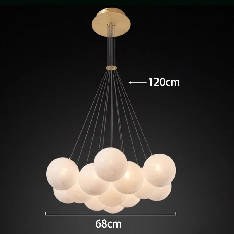 Lustre led boules suspendues au design moderne