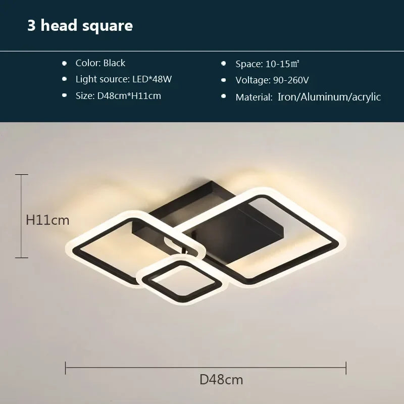 plafonnier led moderne avec gradation pour intérieur élégant