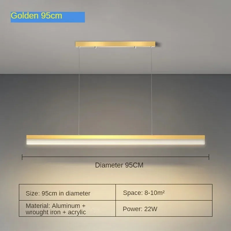 lustre moderne en acrylique avec leds pour décor luxueux
