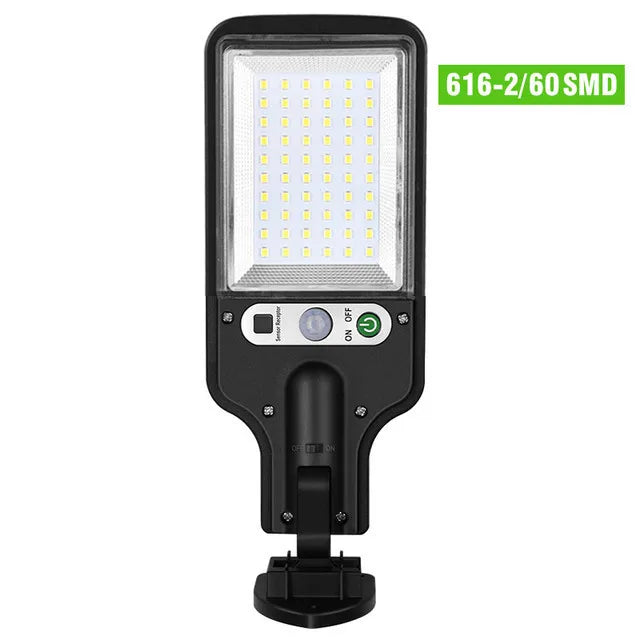 lampadaire solaire extérieur avec télécommande et détection humaine