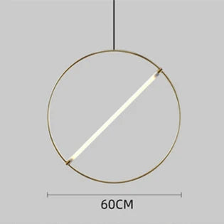 suspension LED design moderne simple luminaire décoratif rond