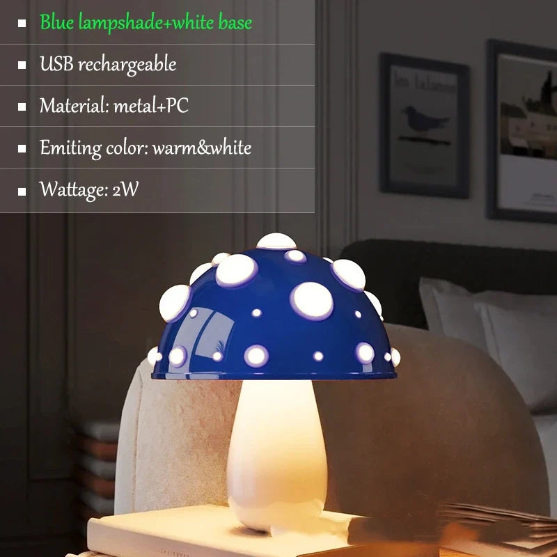 Lampe de Table LED en forme de champignon