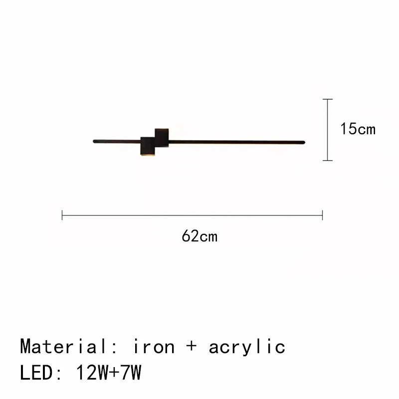 applique murale led minimaliste design artistique