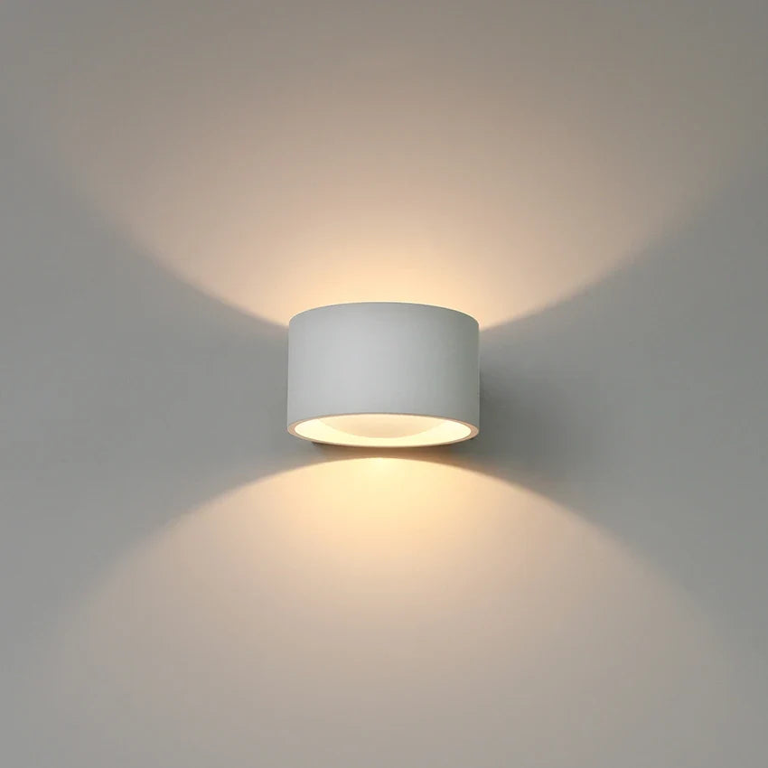led applique murale rond aluminium ac90-260v