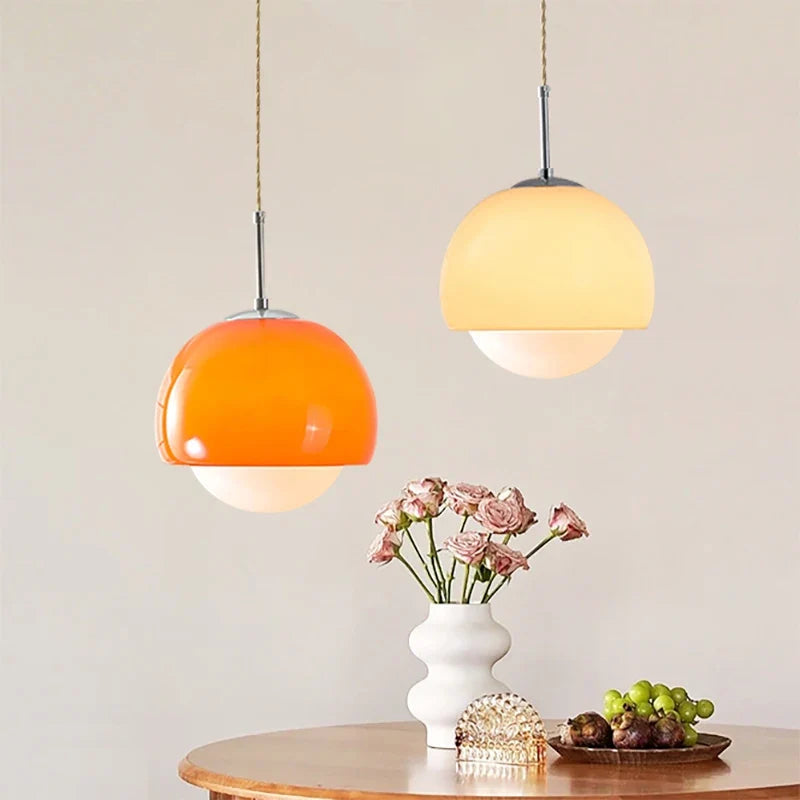 lampe suspendue nordique en verre pour intérieur décoratif