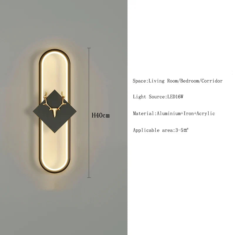 applique murale led nordique design moderne pour décoration intérieure