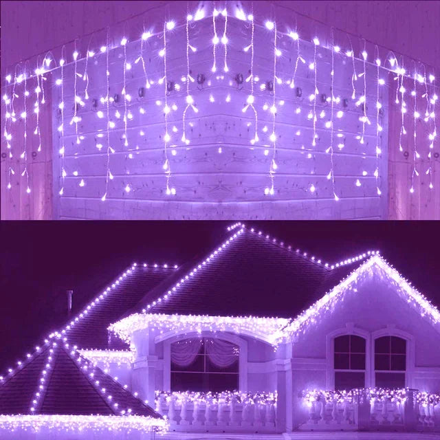 guirlande lumineuse extérieure décorations de Noël pour hiver