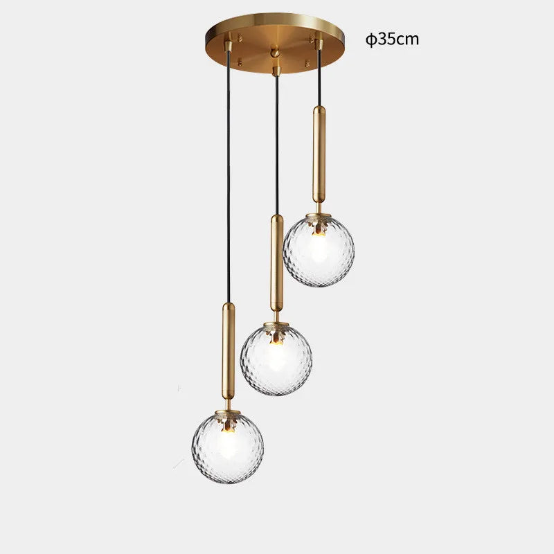 lustre moderne en verre pour décoration intérieure élégante