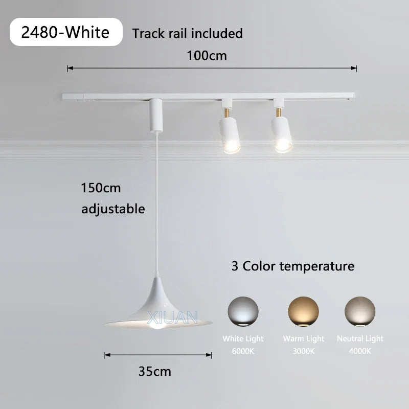 suspension led en bois pour table à manger nordique