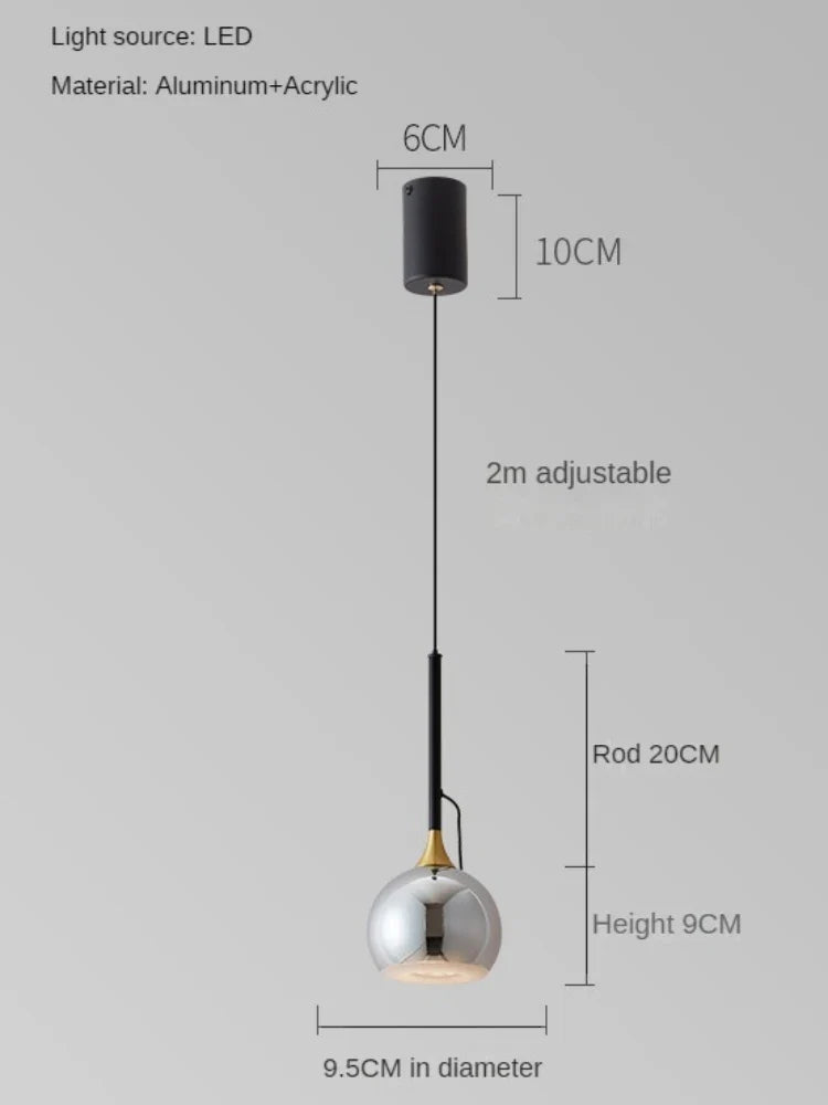 lampe de chevet magnétique moderne et minimaliste réglable