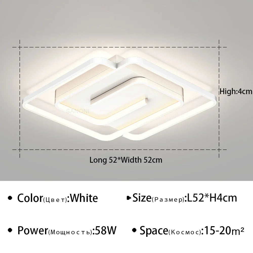 plafonnier led moderne pour décoration intérieure élégante