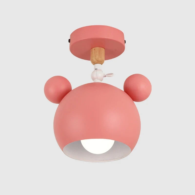 plafonnier panda dessin animé style nordique pour enfants intérieur