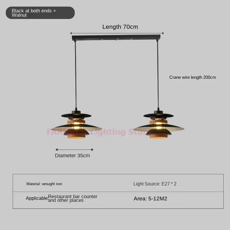 lustre design nordique créatif style japonais pour bar et salon