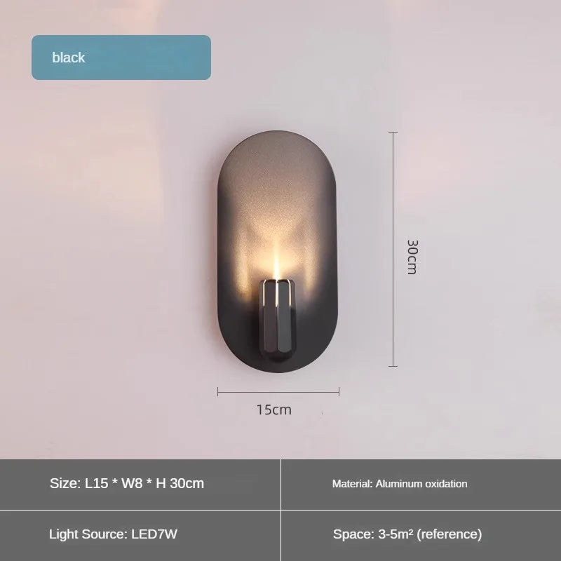 applique murale led en aluminium pour intérieur créatif et moderne