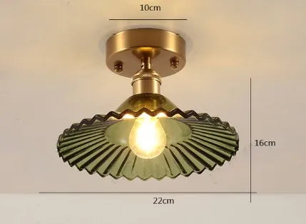 plafonnier moderne en verre pour intérieur et extérieur lumineux