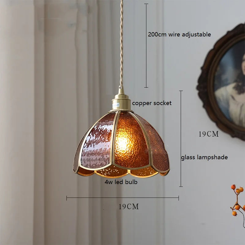iwhd lampe à main led moderne en verre cuivre papillon