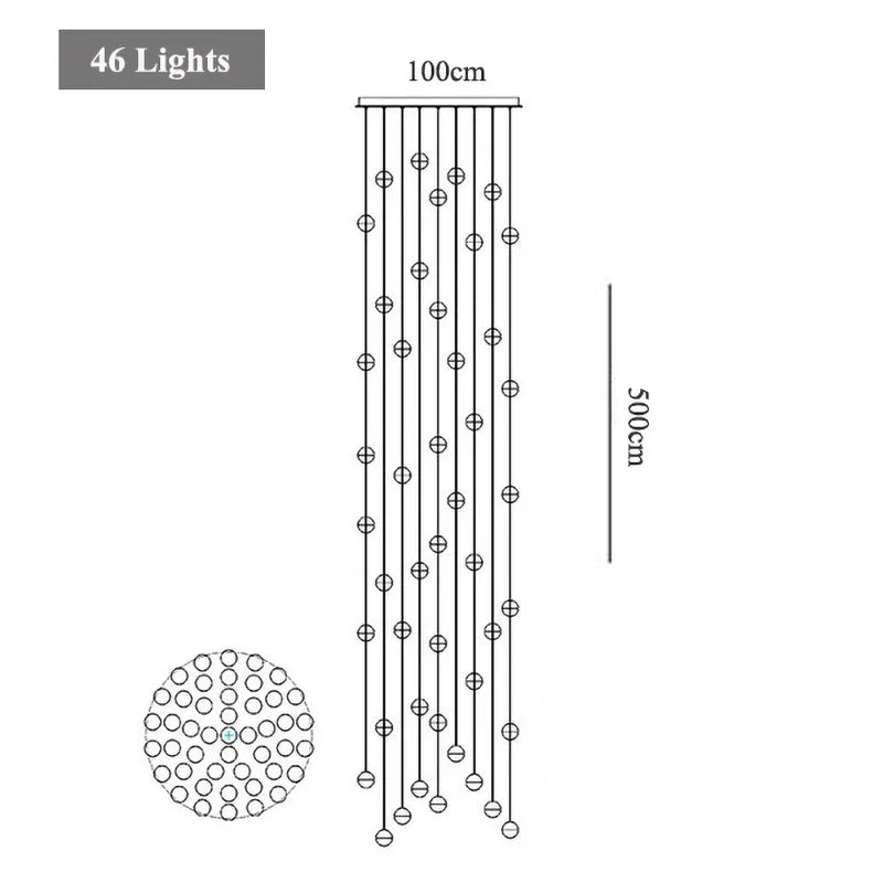 lustre en cristal moderne pour décoration intérieure suspendue