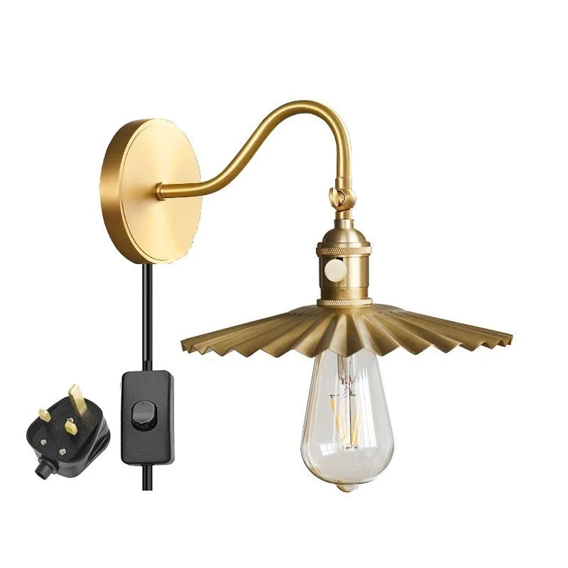 Applique murale cuivre réglable LED moderne