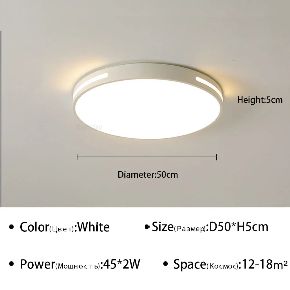 plafonnier led ultra mince design moderne pour intérieur