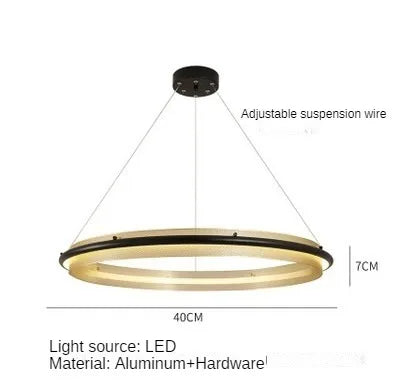 lustre led circulaire de luxe design moderne décoratif