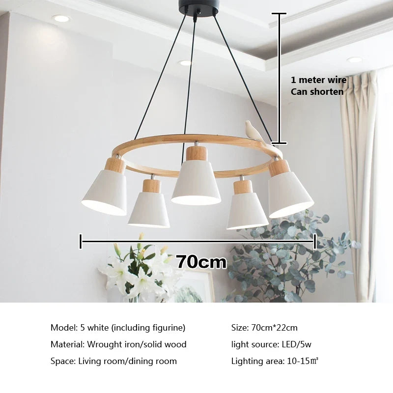 Lampe suspension nordique moderne Macaron