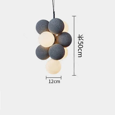 lustre créatif en velours design pour espace contemporain