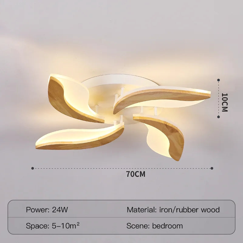 lustre moderne en bois et acrylique pour intérieur