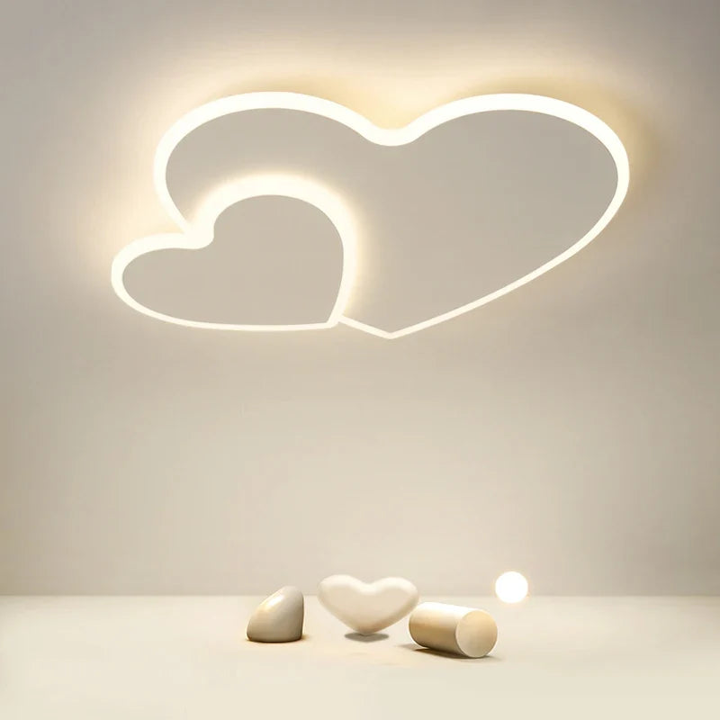 plafonnier moderne à leds avec télécommande pour éclairage intérieur
