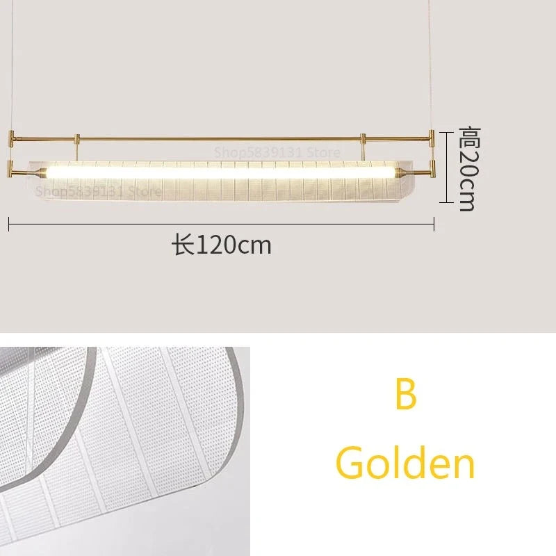 suspension minimalistes italiennes en acrylique led modernes